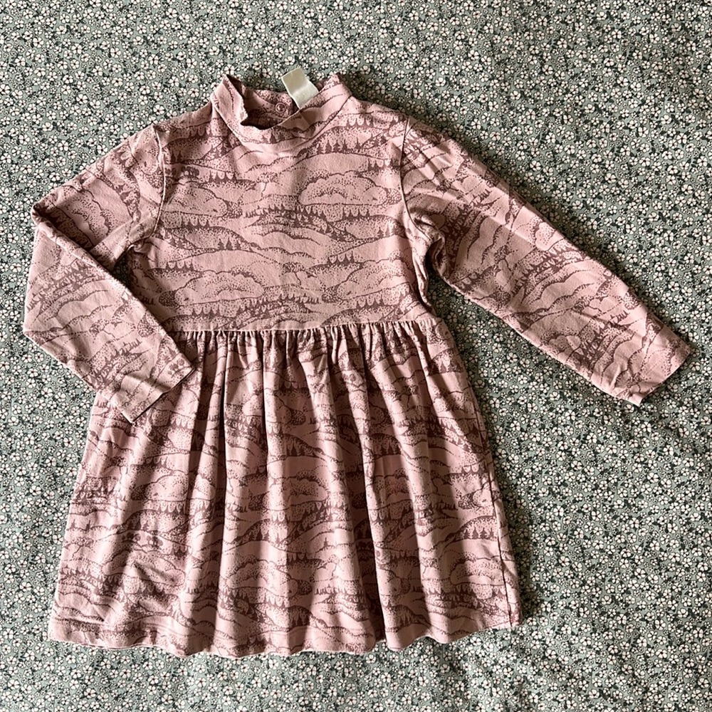 H&M stretch cotton jersey long sleeve dress